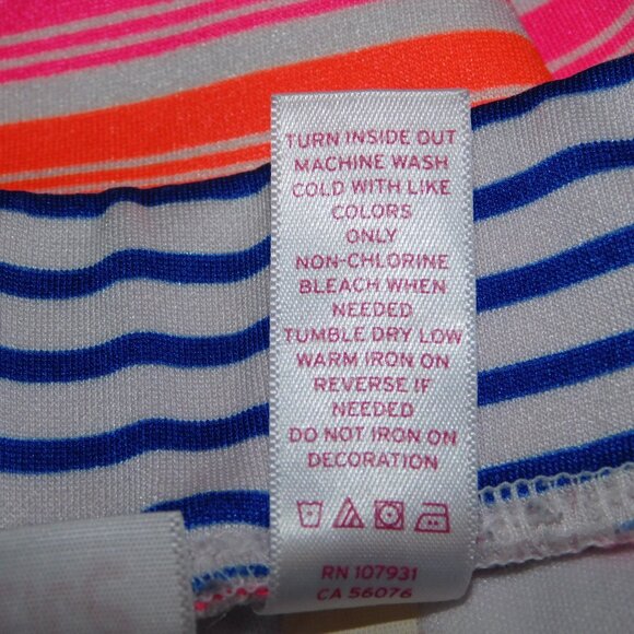 Justice Girls 18 / XL Multicolor Striped Casual Athletic Skort - Picture 4 of 9